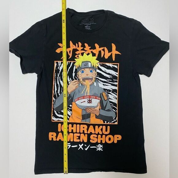 Naruto Shippuden Collection Men’s Black ICHIRAKU RAMEN SHOP graphic shirt - Picture 3 of 8